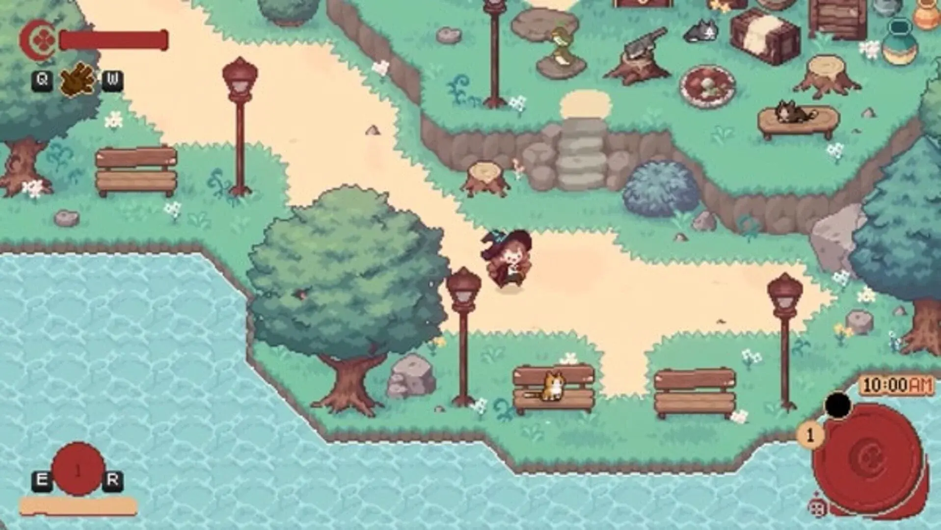 Little Witch in the Woods - gameplay screenshot
