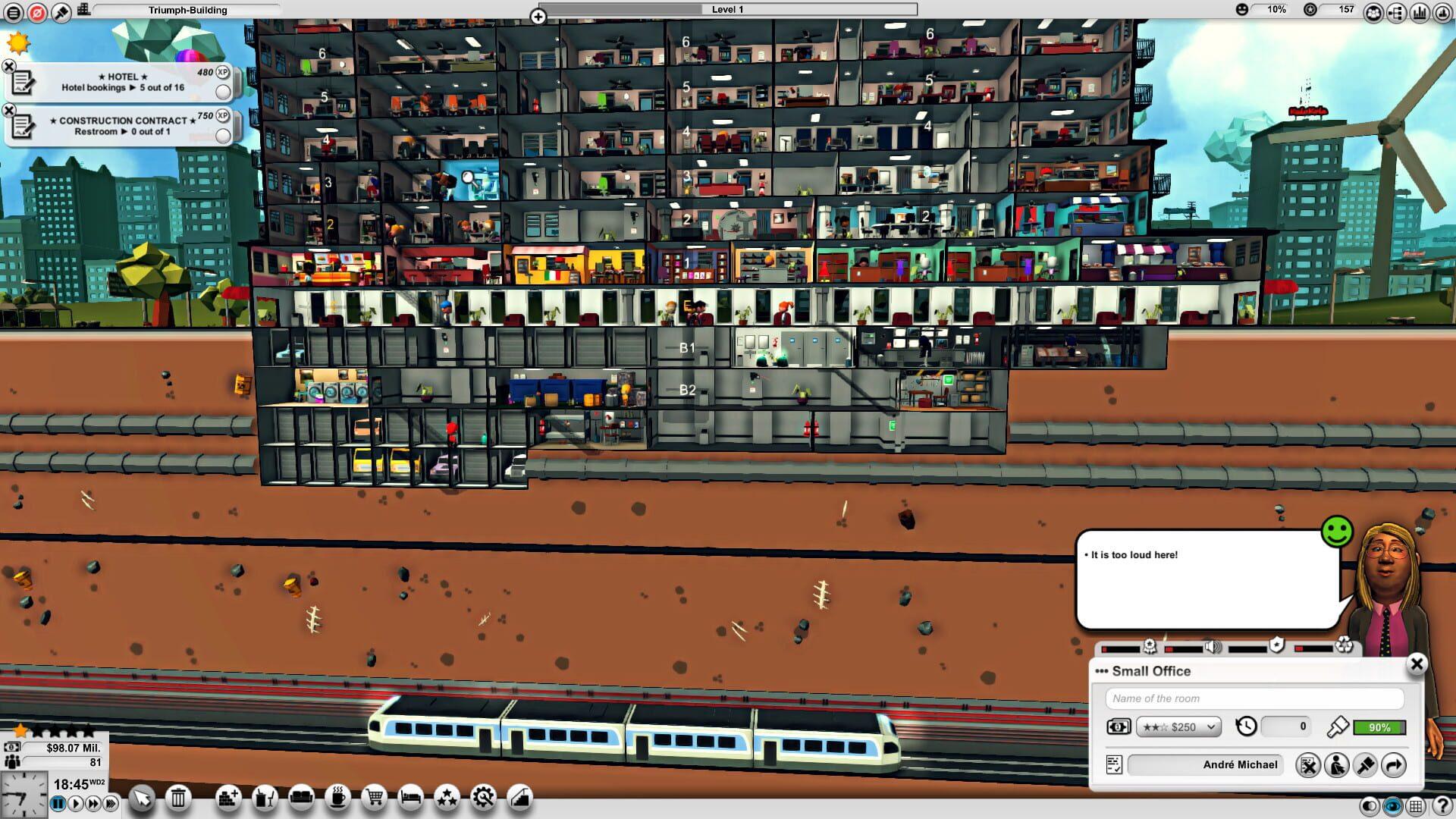 Mad Tower Tycoon - świat gry, lokacja