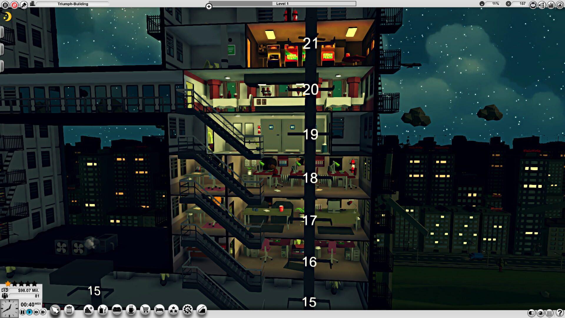 Mad Tower Tycoon - akcja w grze