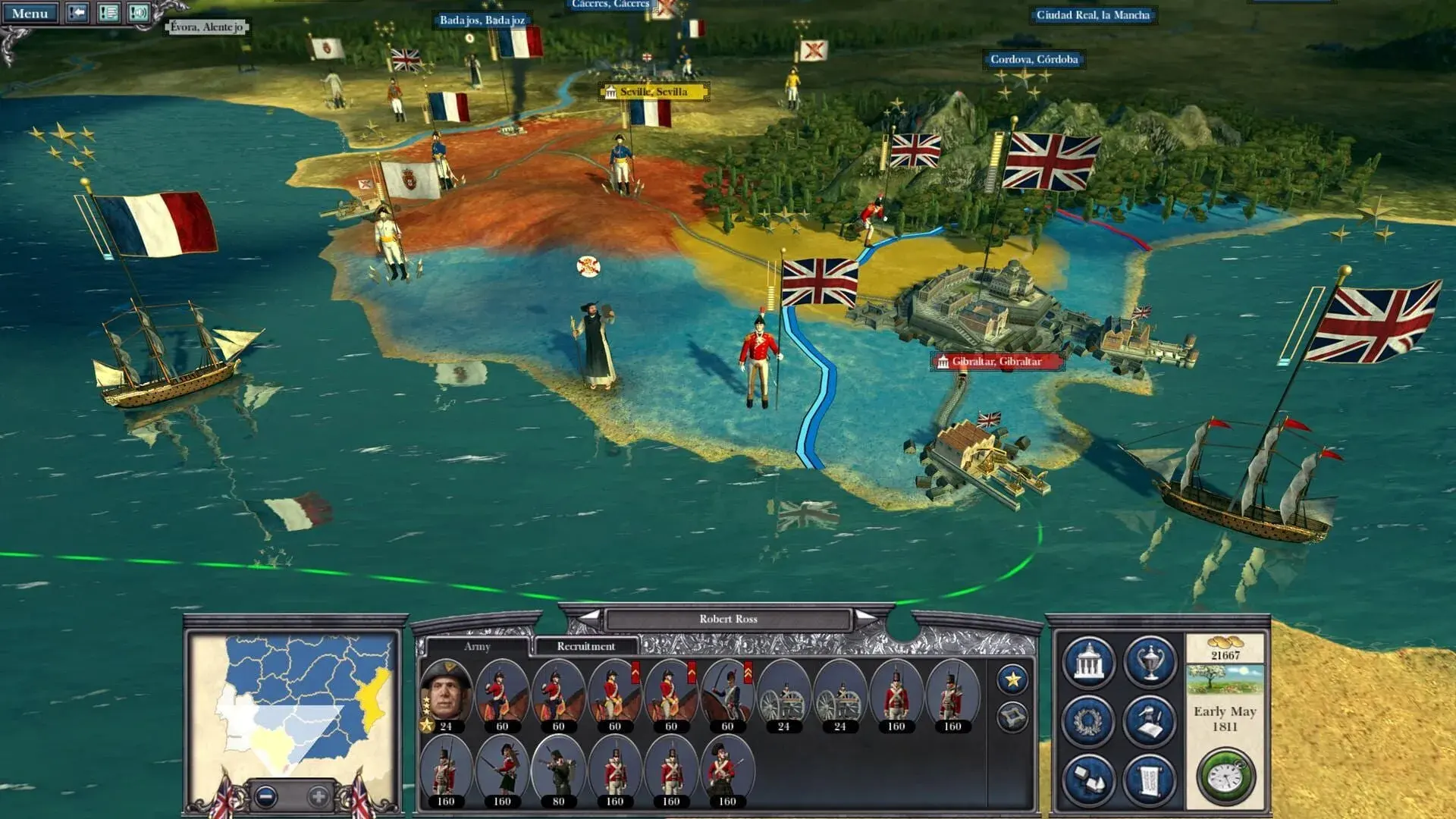 Napoleon: Total War - The Peninsular Campaign - świat gry, lokacja