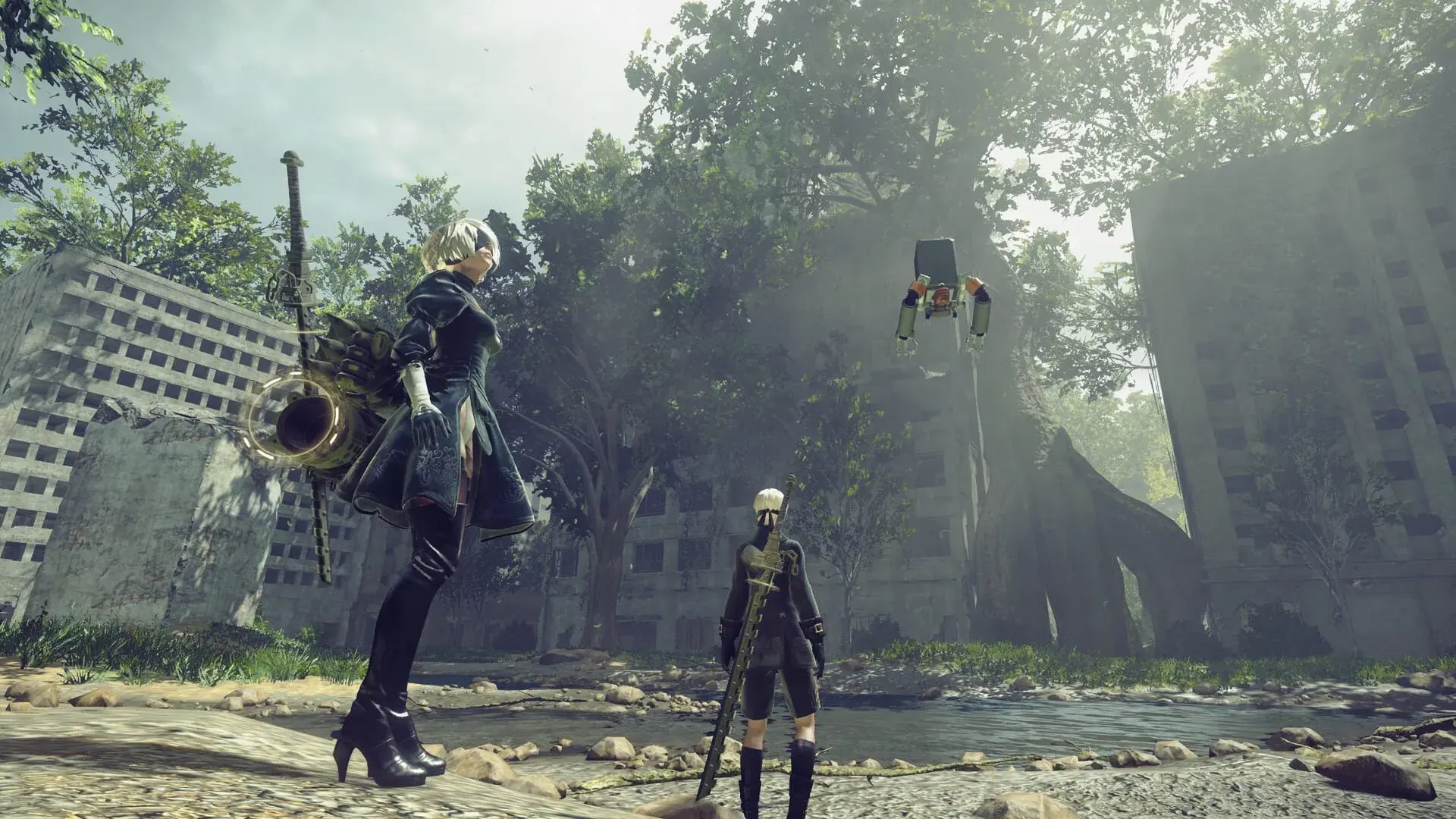 NieR: Automata (Xbox Series & PC) - świat gry, lokacja