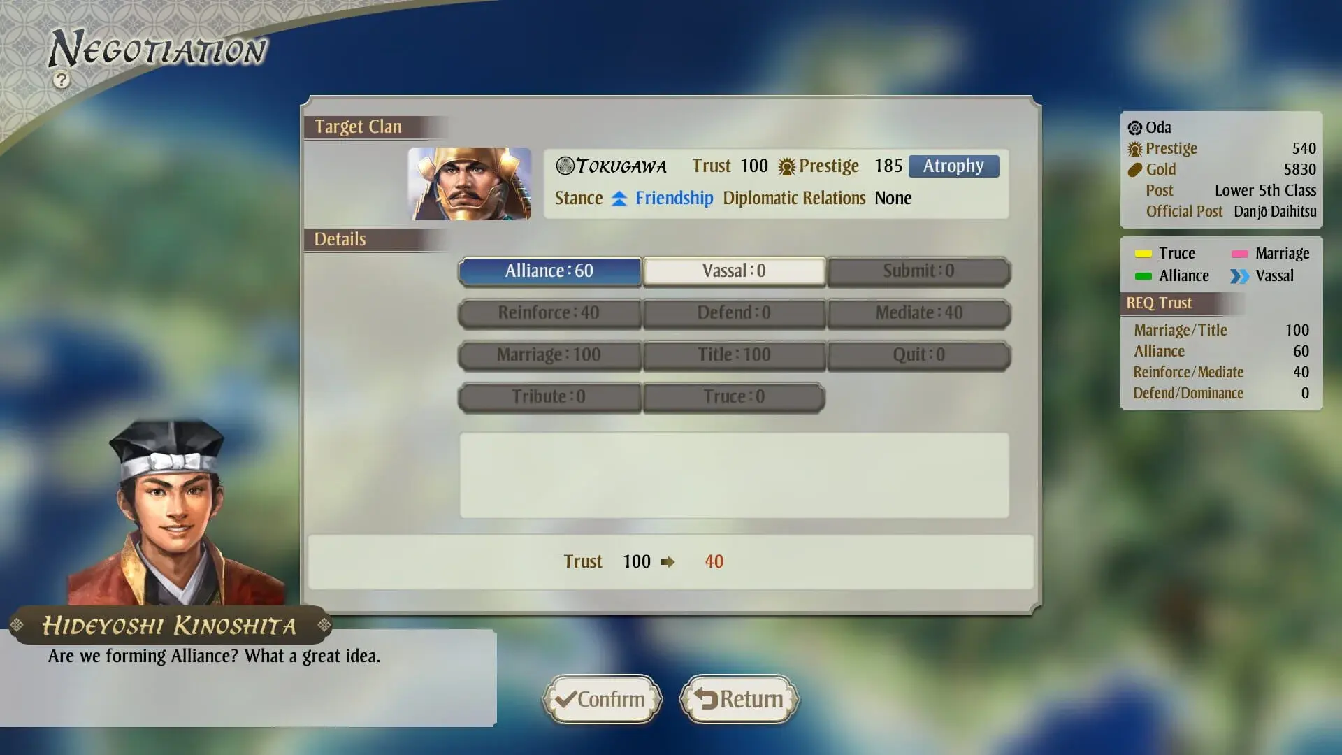 Nobunaga's Ambition: Awakening - akcja w grze