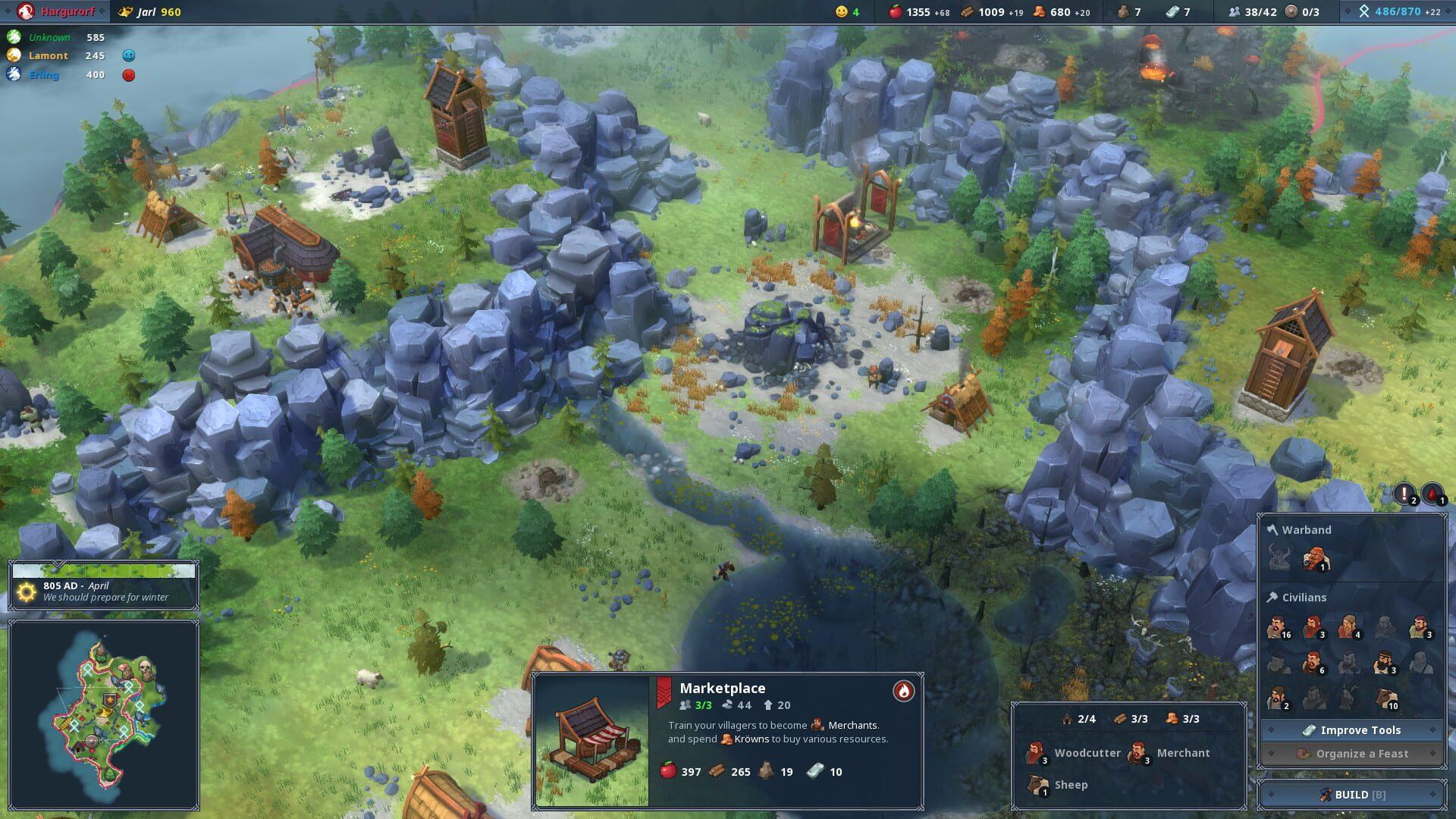 Northgard - akcja w grze