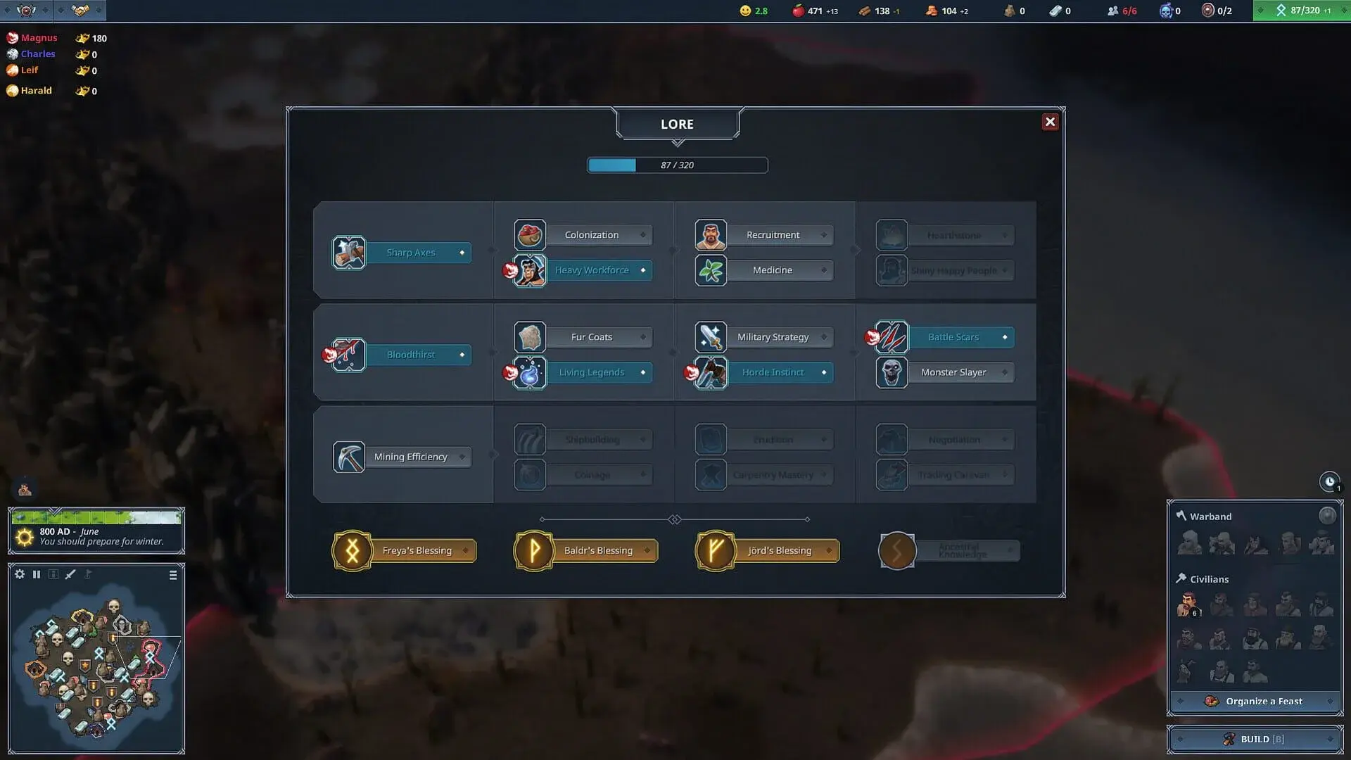 Northgard: Garm, Clan of the Hounds - akcja w grze