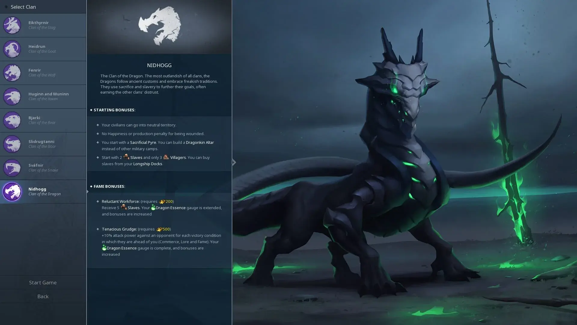 Northgard: Nidhogg, Clan of the Dragon - gameplay screenshot