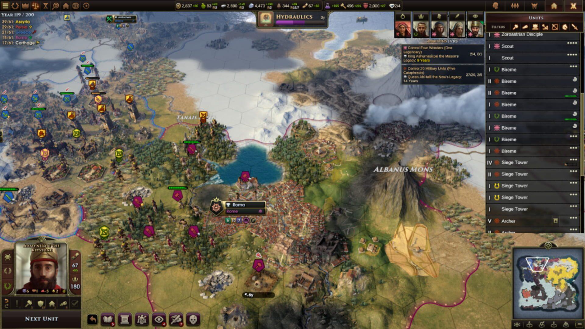 Old World - główny screenshot z gry