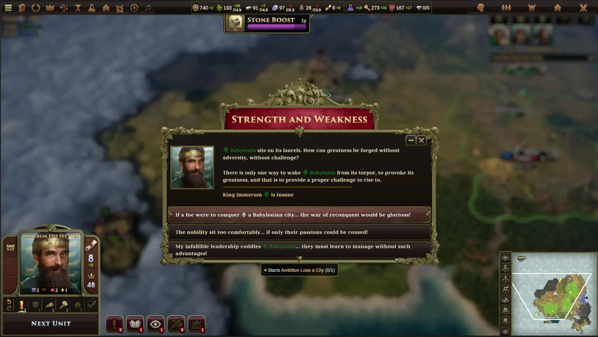 Old World: Behind the Throne - gameplay screenshot