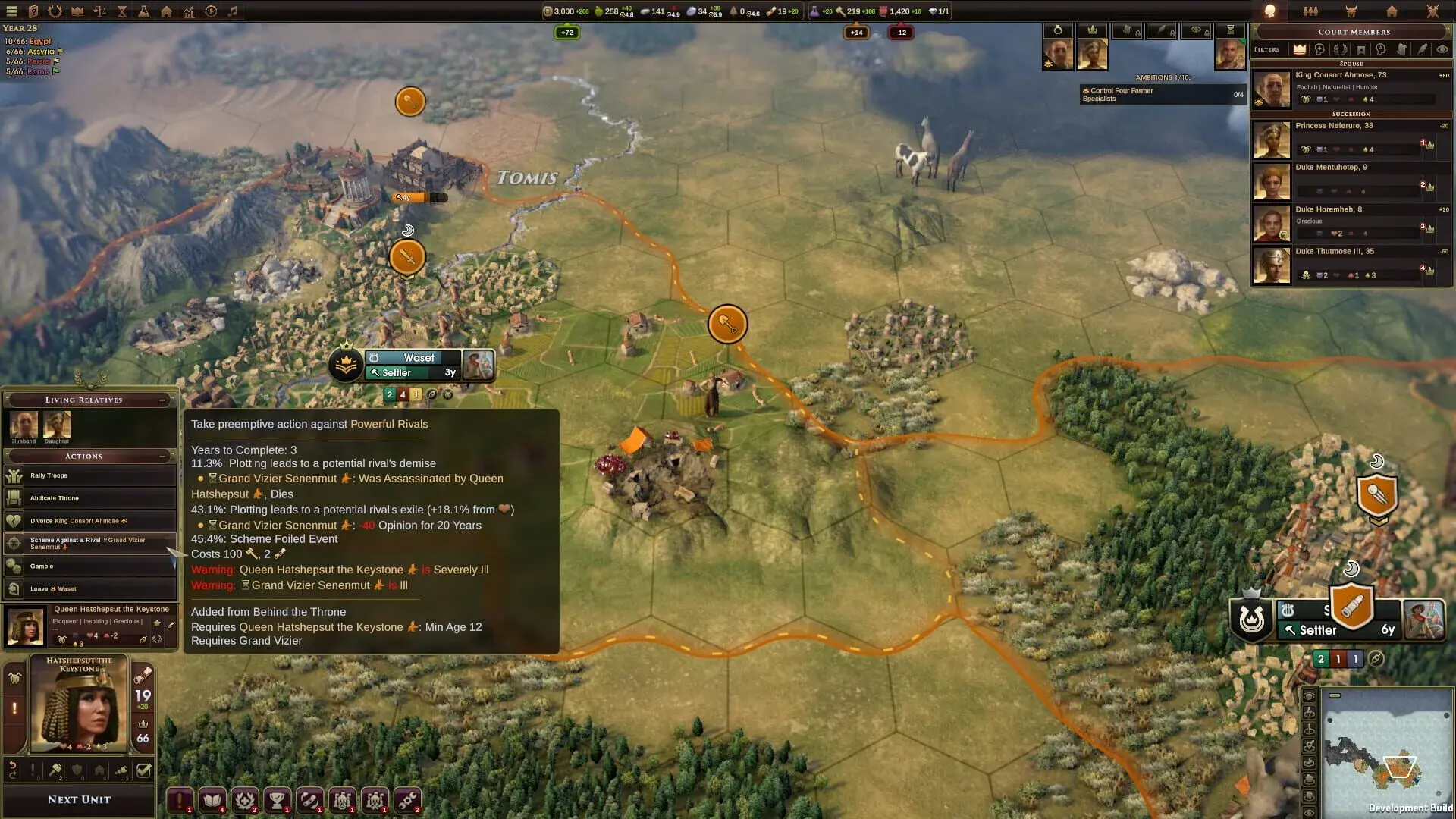 Old World: Behind the Throne - screenshot wysokiej jakości