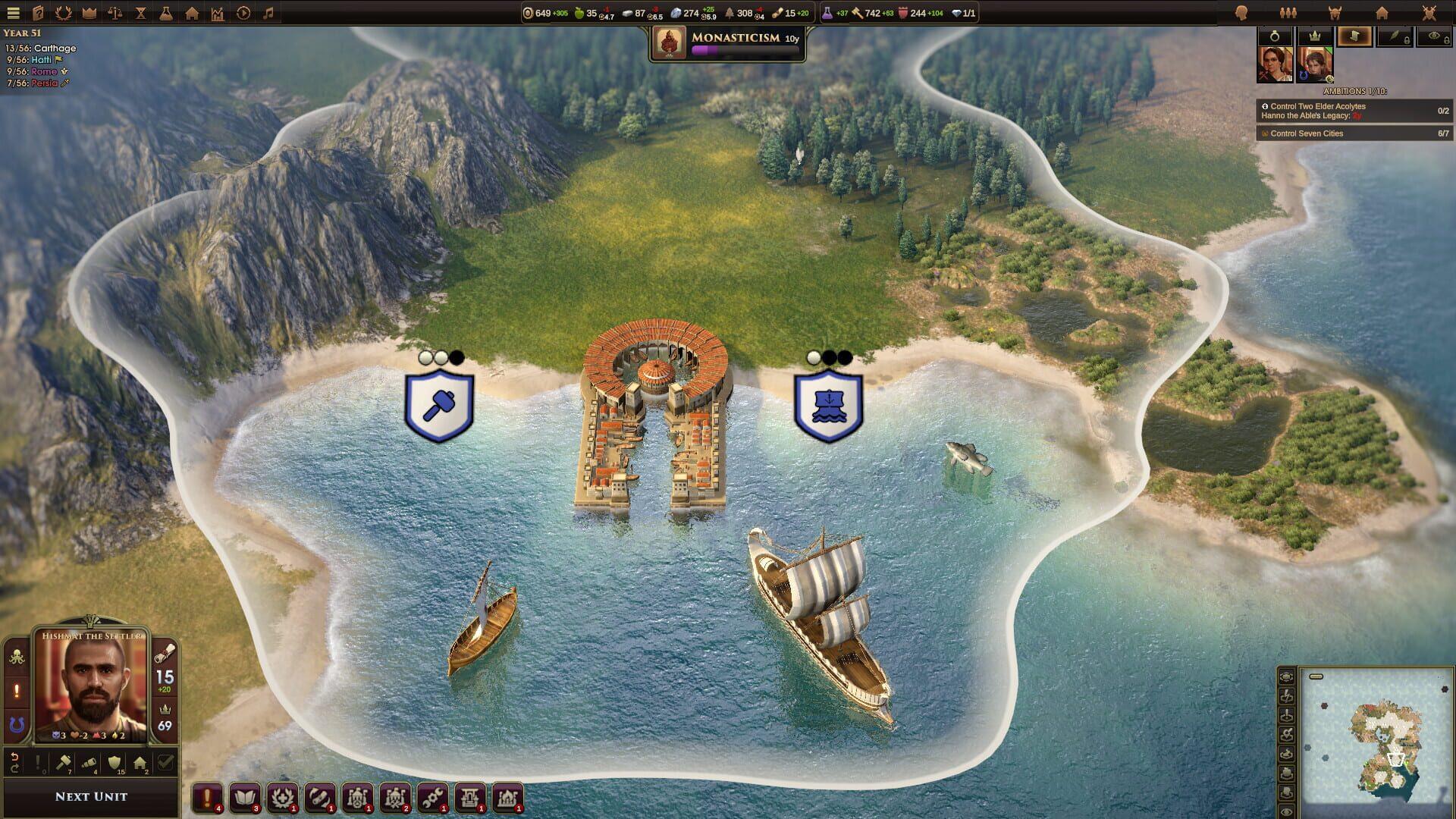 Old World: Wonders and Dynasties - gameplay screenshot