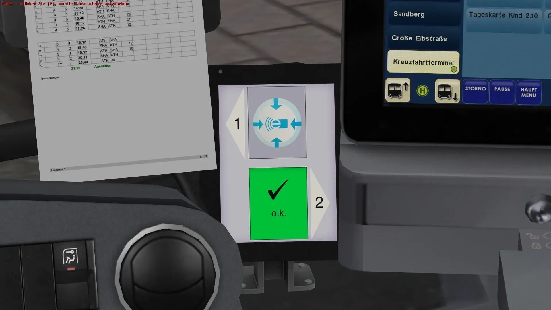 OMSI 2: E-Bus Hamburg - gameplay screenshot