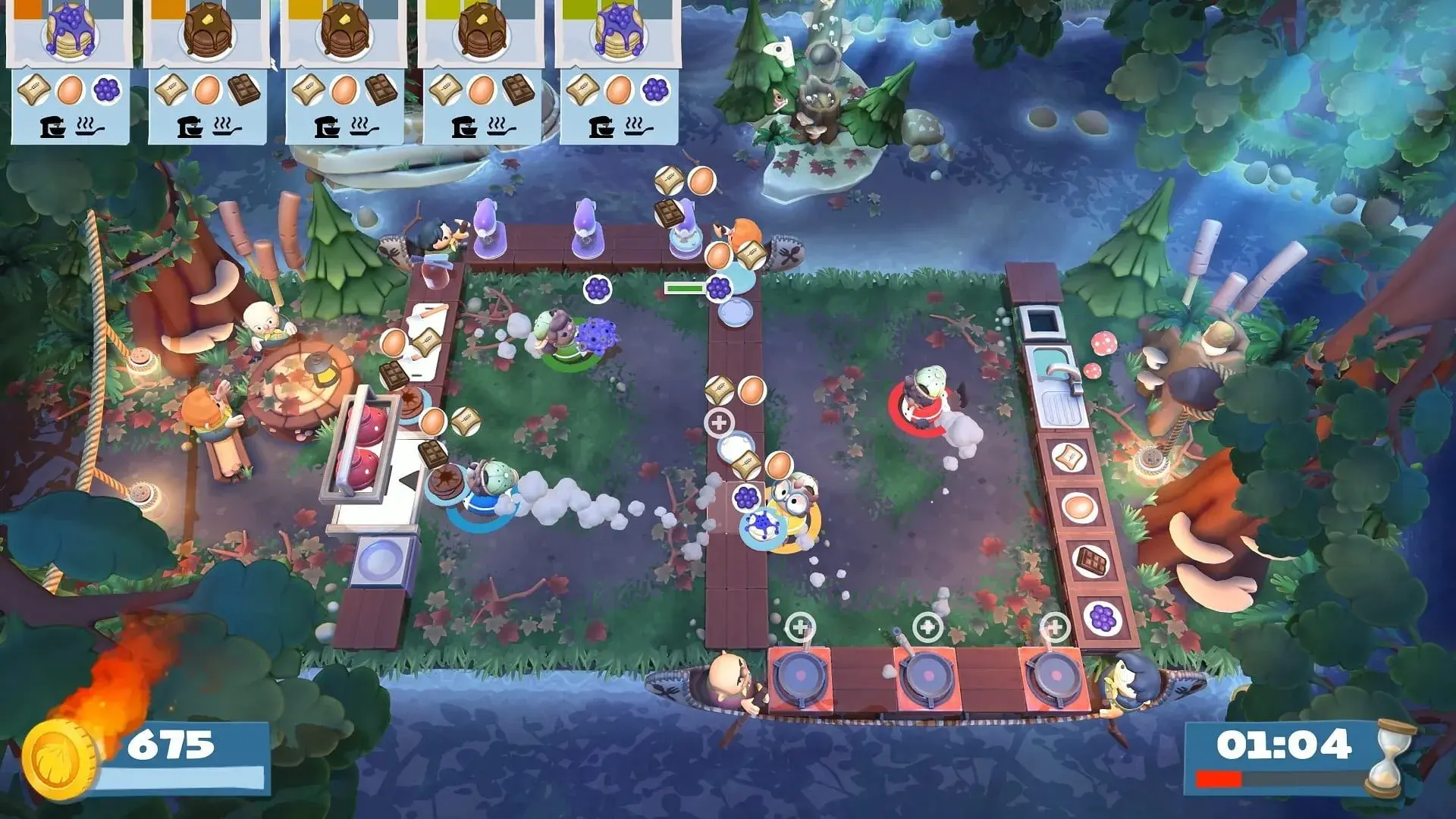 Overcooked! 2: Campfire Cook Off - główny screenshot z gry