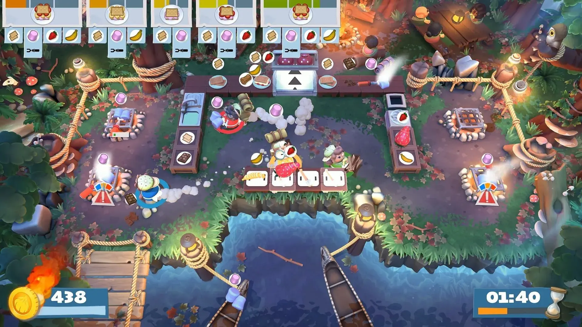 Overcooked! 2: Campfire Cook Off - akcja w grze