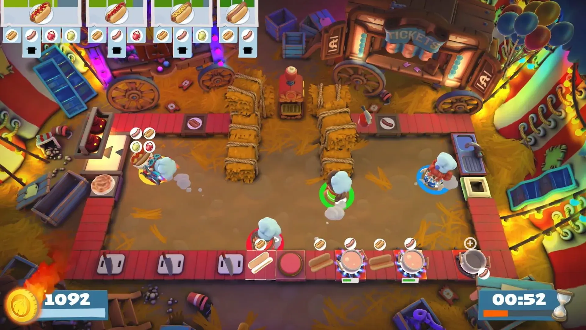 Overcooked! 2: Carnival of Chaos - gameplay screenshot