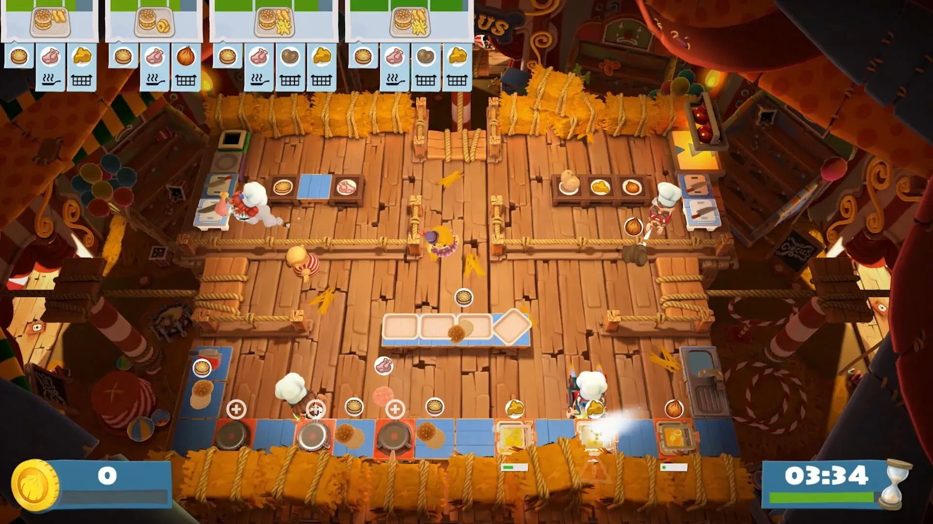 Overcooked! 2: Carnival of Chaos - świat gry, lokacja