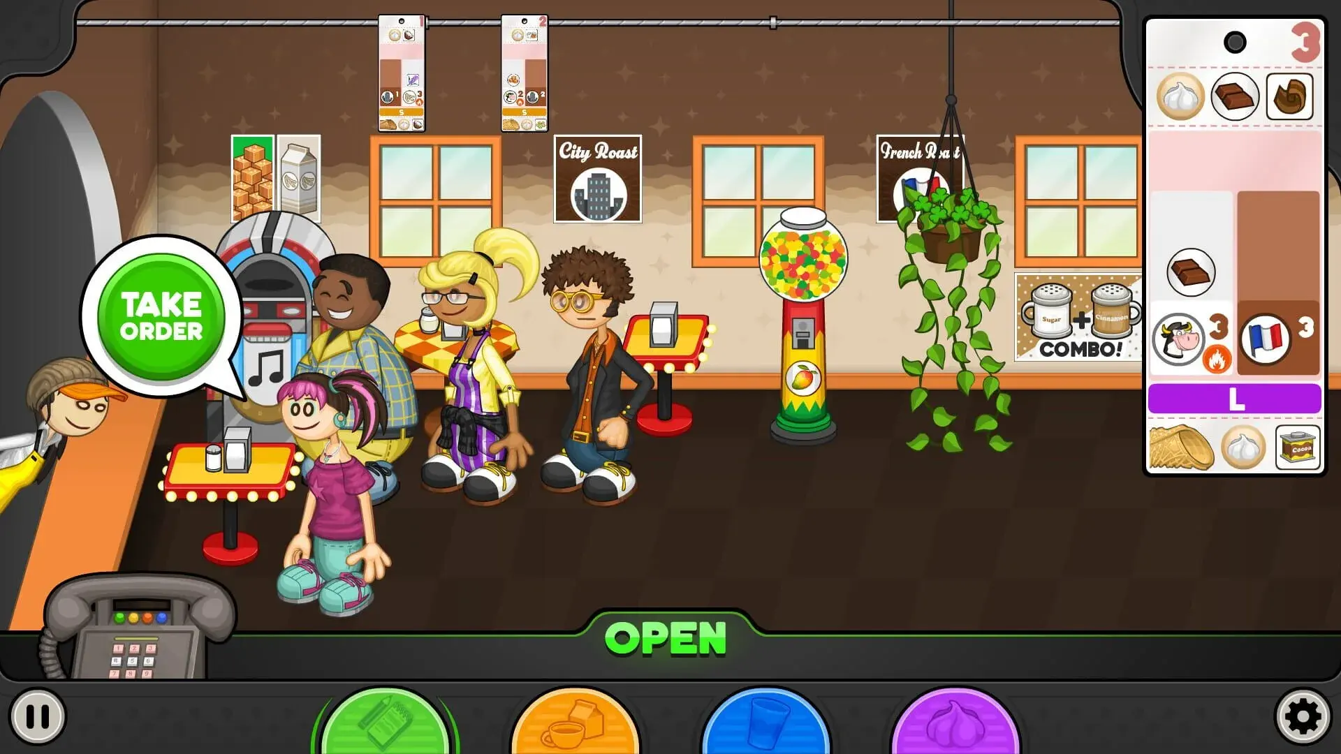 Papa's Mocharia Deluxe - gameplay screenshot