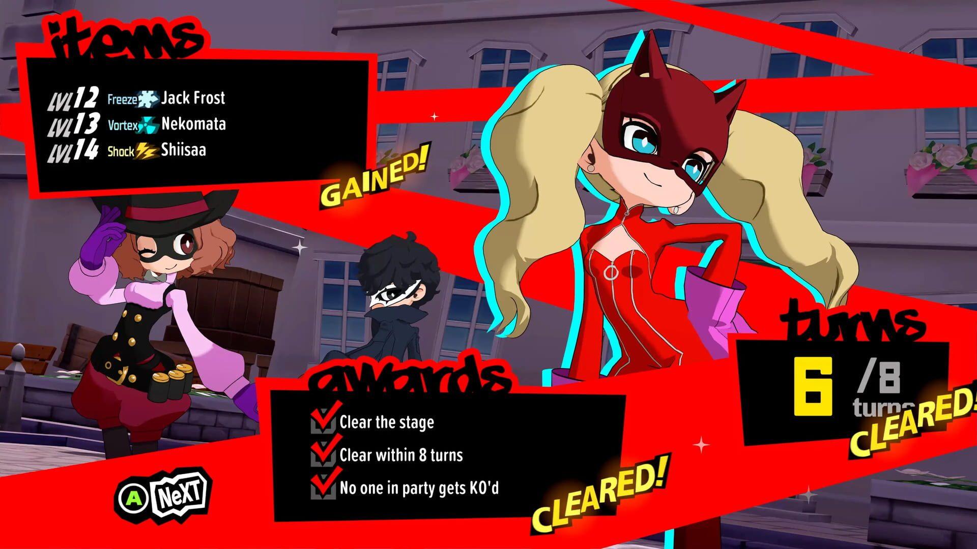 Persona 5 Tactica - główny screenshot z gry