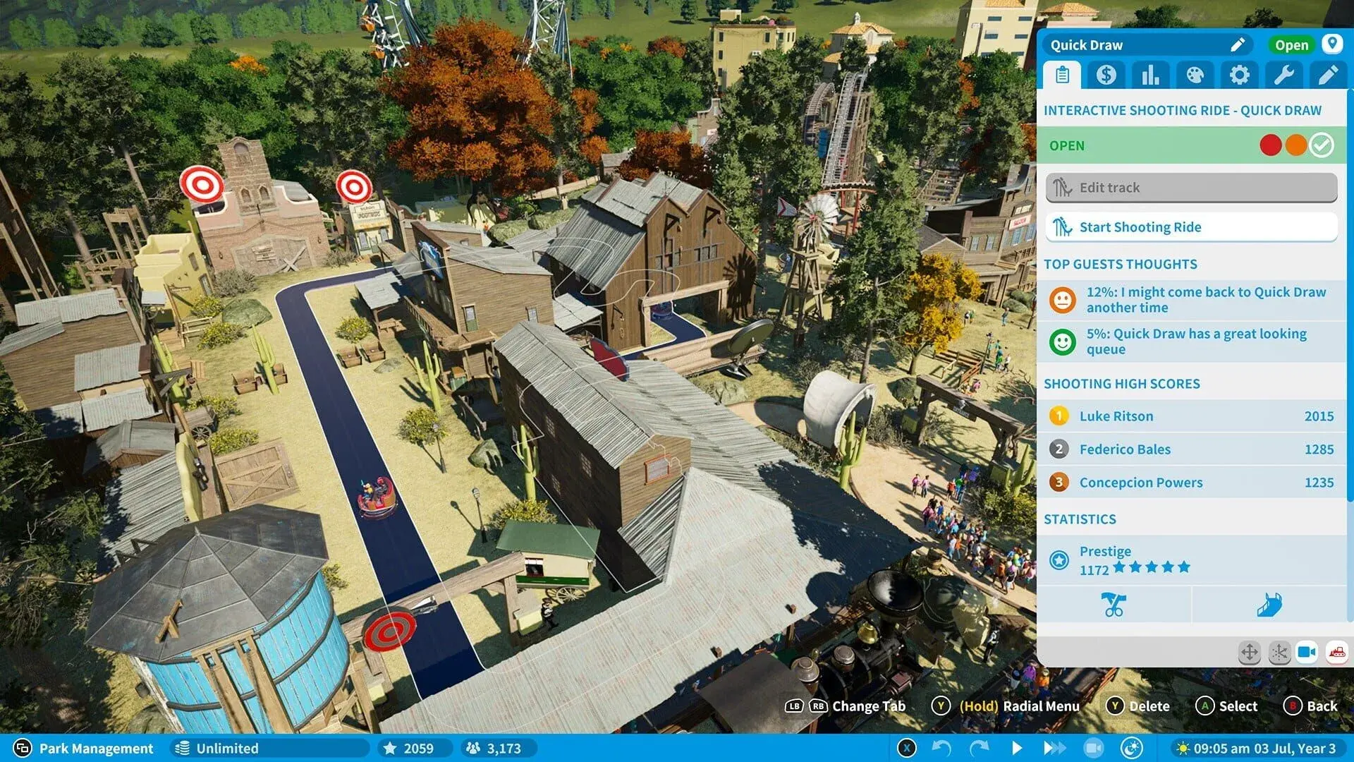 Planet Coaster: Deluxe Edition - akcja w grze