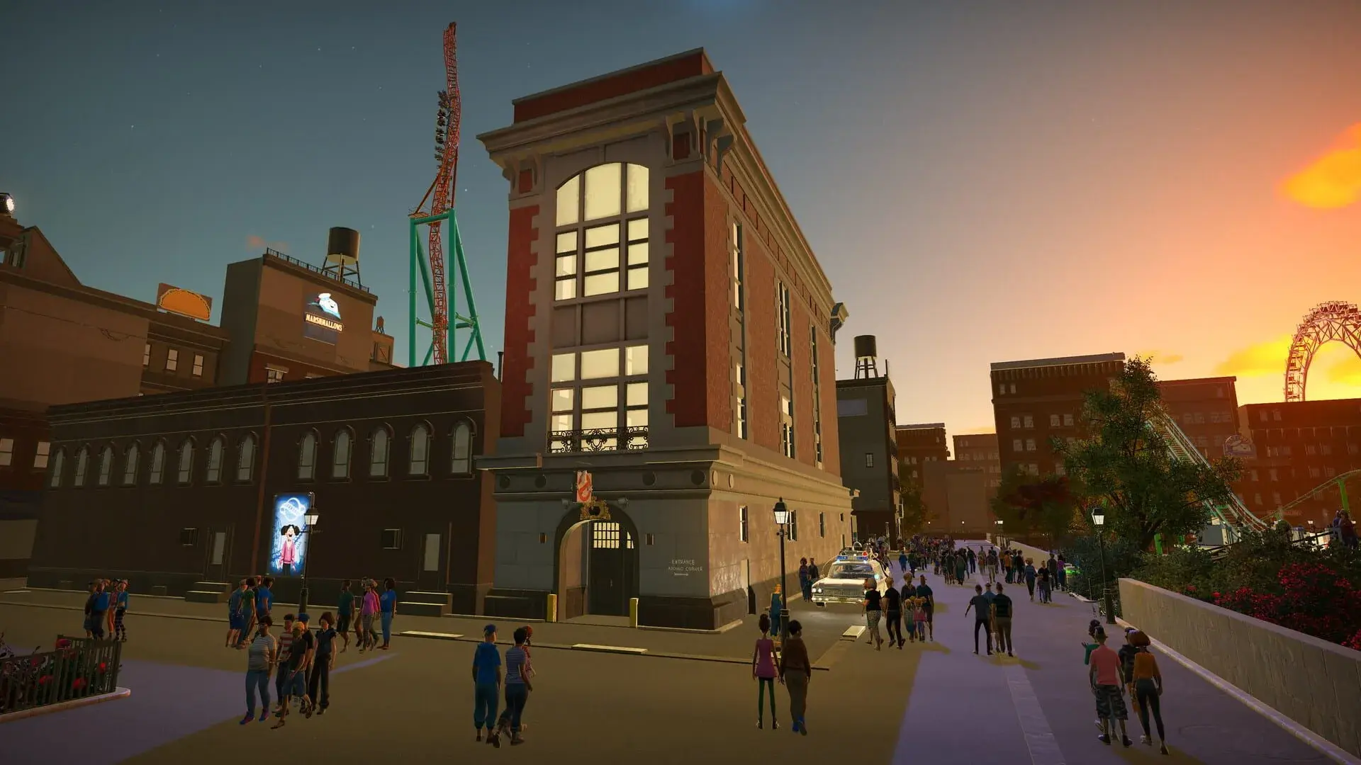 Planet Coaster: Ghostbusters - świat gry, lokacja