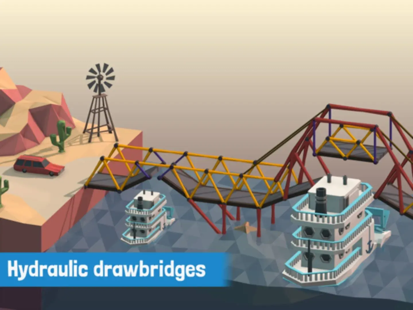 Poly Bridge - gameplay screenshot