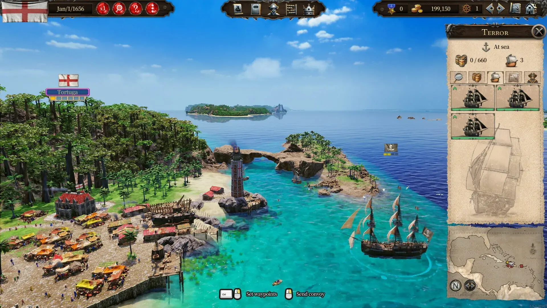 Port Royale 4: Buccaneers - główny screenshot z gry