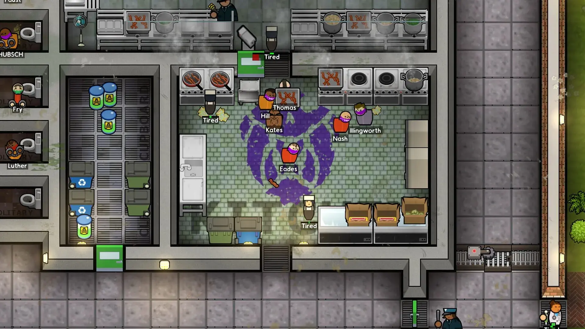 Prison Architect: Gangs - akcja w grze