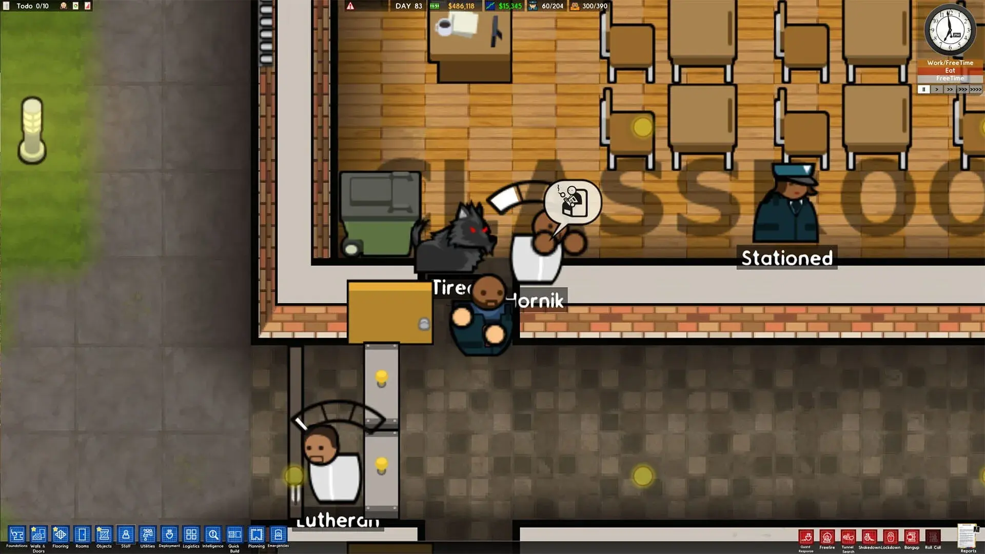 Prison Architect: Psych Ward - Warden's Edition - świat gry, lokacja