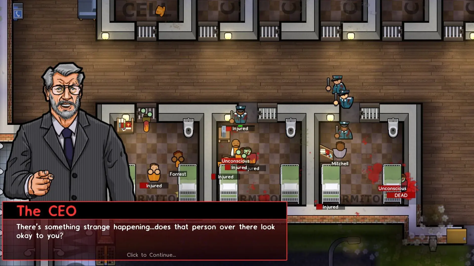 Prison Architect: Undead - gameplay screenshot