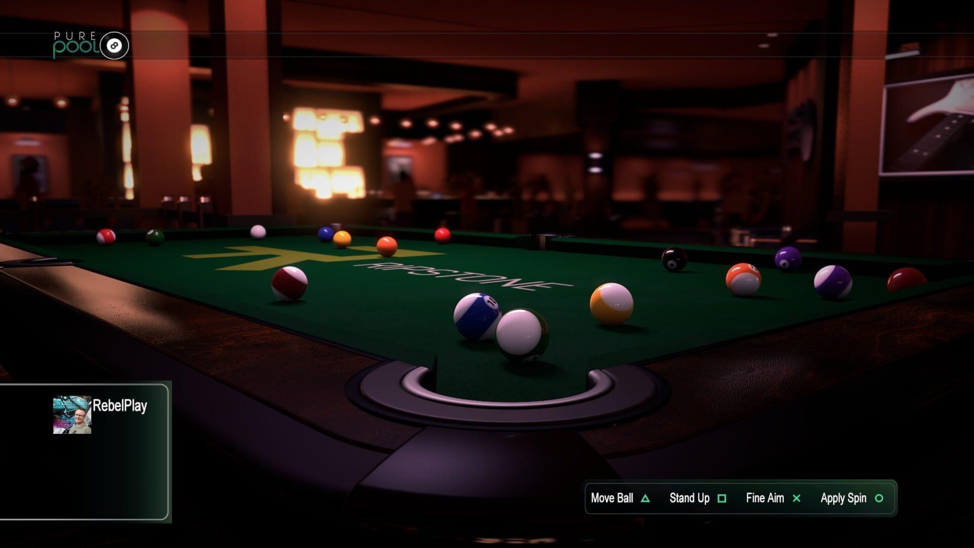 Pure Pool - akcja w grze