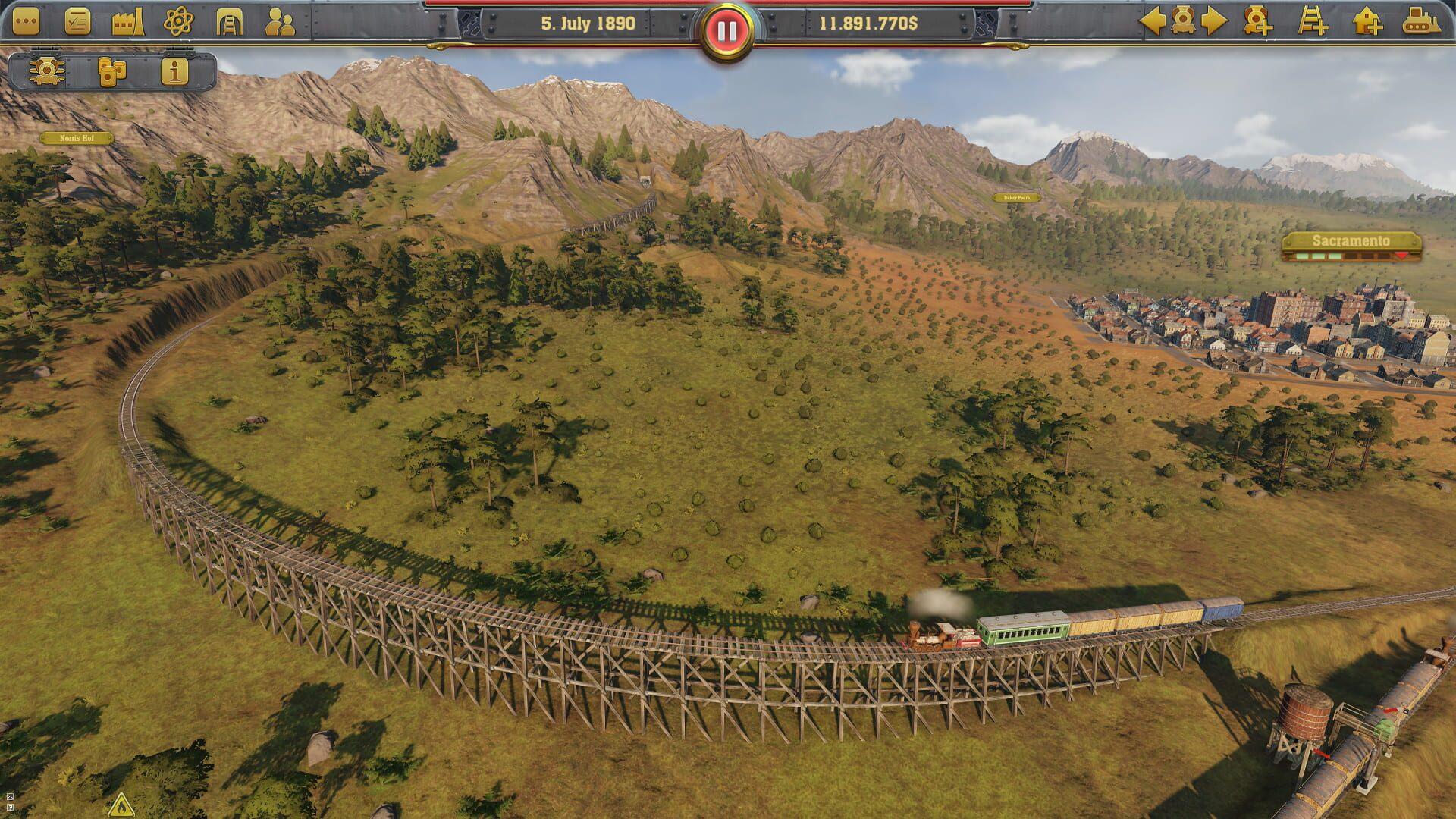 Railway Empire - świat gry, lokacja
