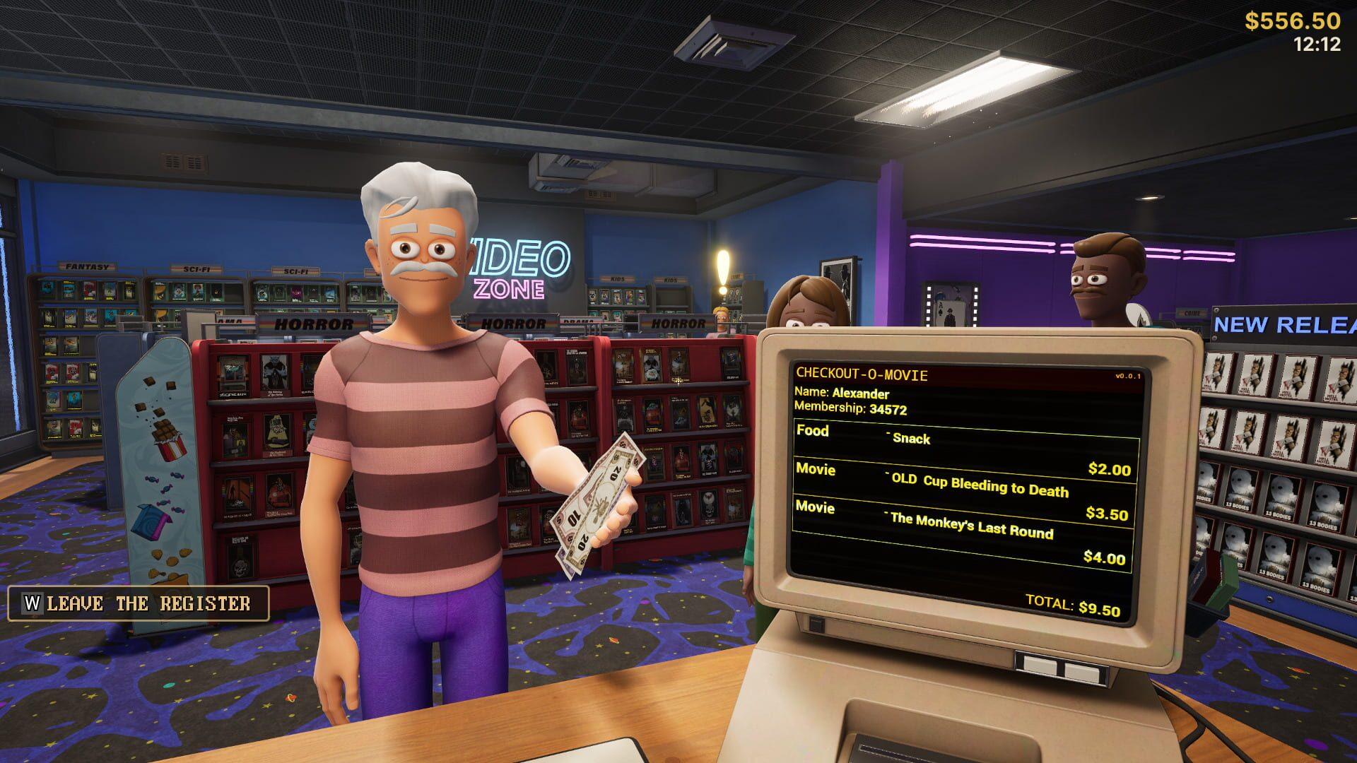 Retro Rewind: Video Store Simulator - akcja w grze