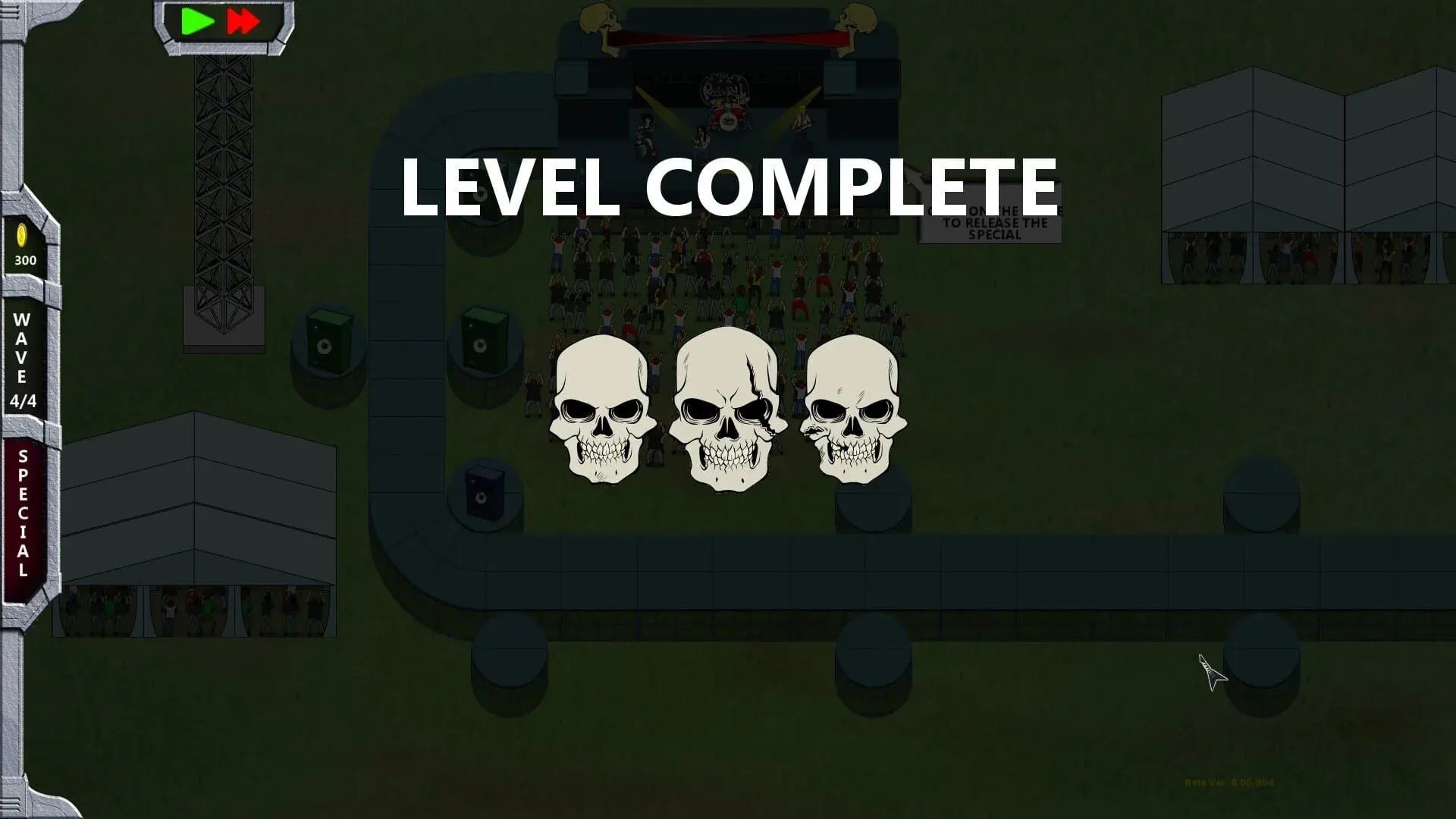 Rock 'N' Roll Defense - gameplay screenshot