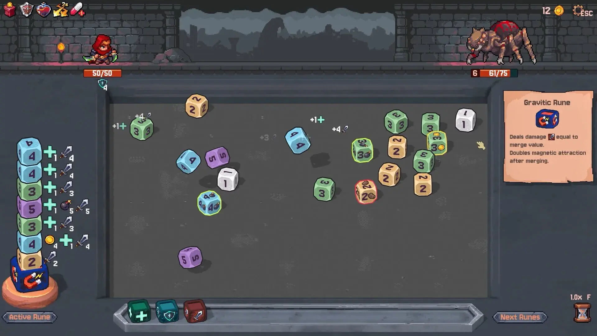 Rune Dice - główny screenshot z gry