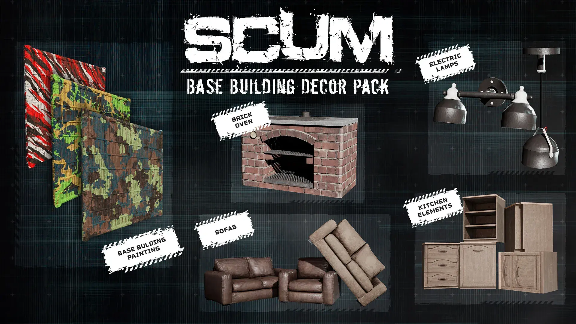 SCUM Base Building Decor Pack - zrzut ekranu 1