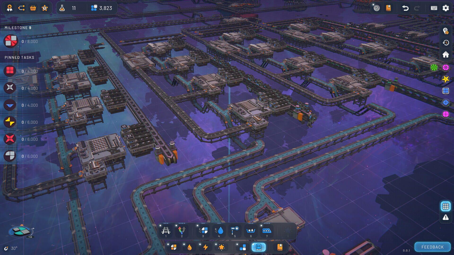 Shapez 2: Factory - akcja w grze