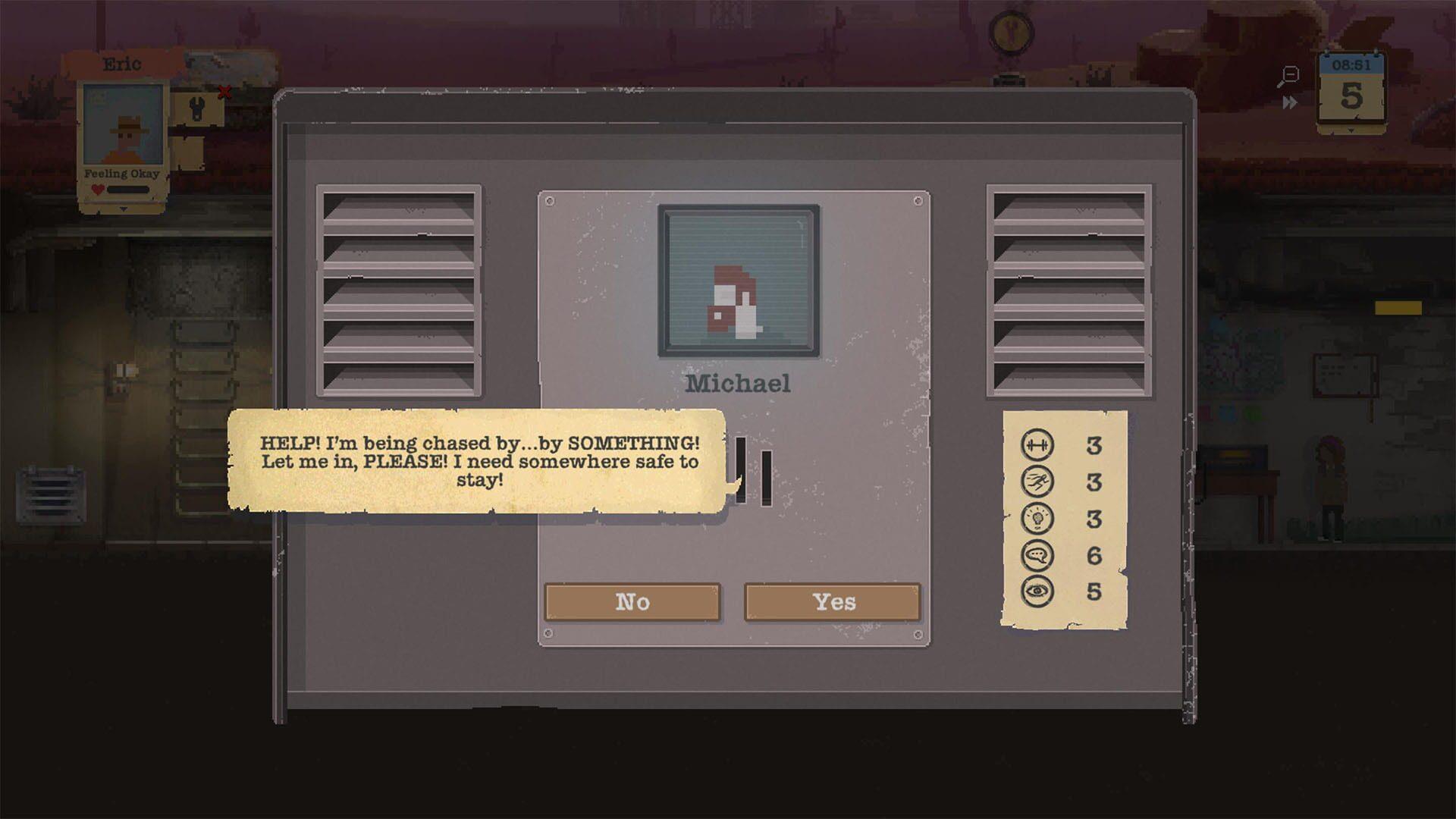 Sheltered - akcja w grze