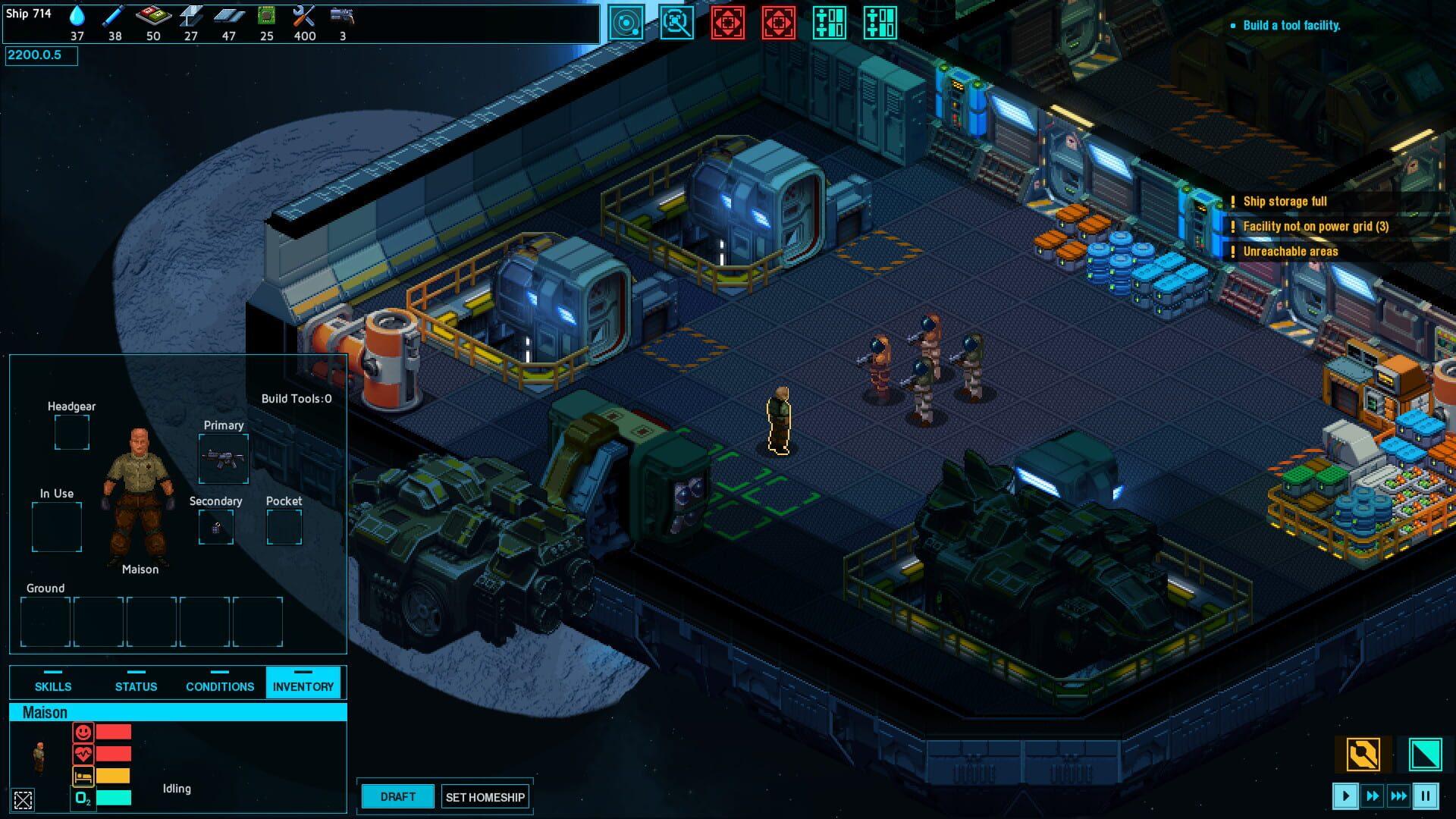 Space Haven - główny screenshot z gry