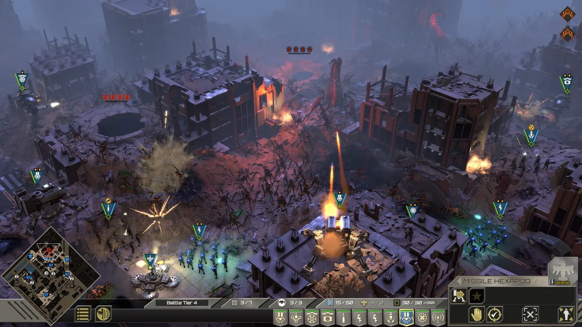 Starship Troopers: Terran Command - Urban Onslaught - akcja w grze