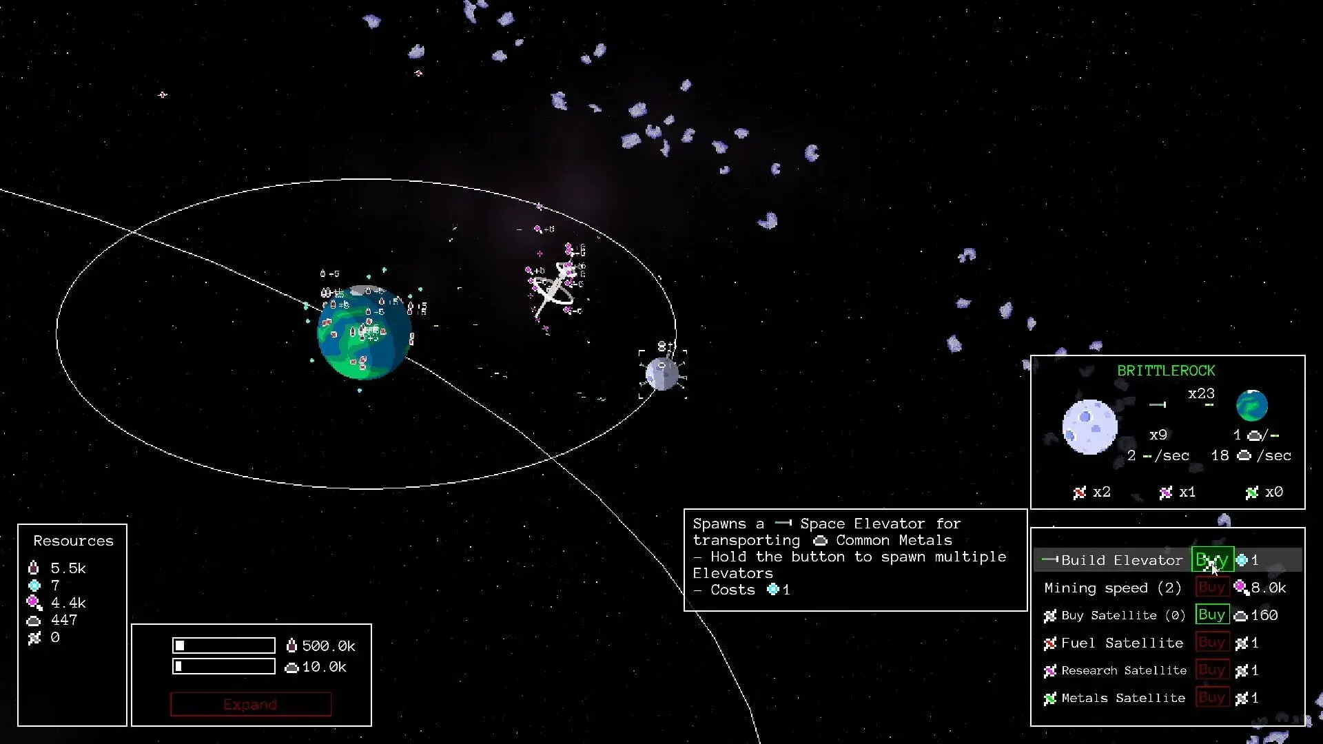 Starvester - gameplay screenshot