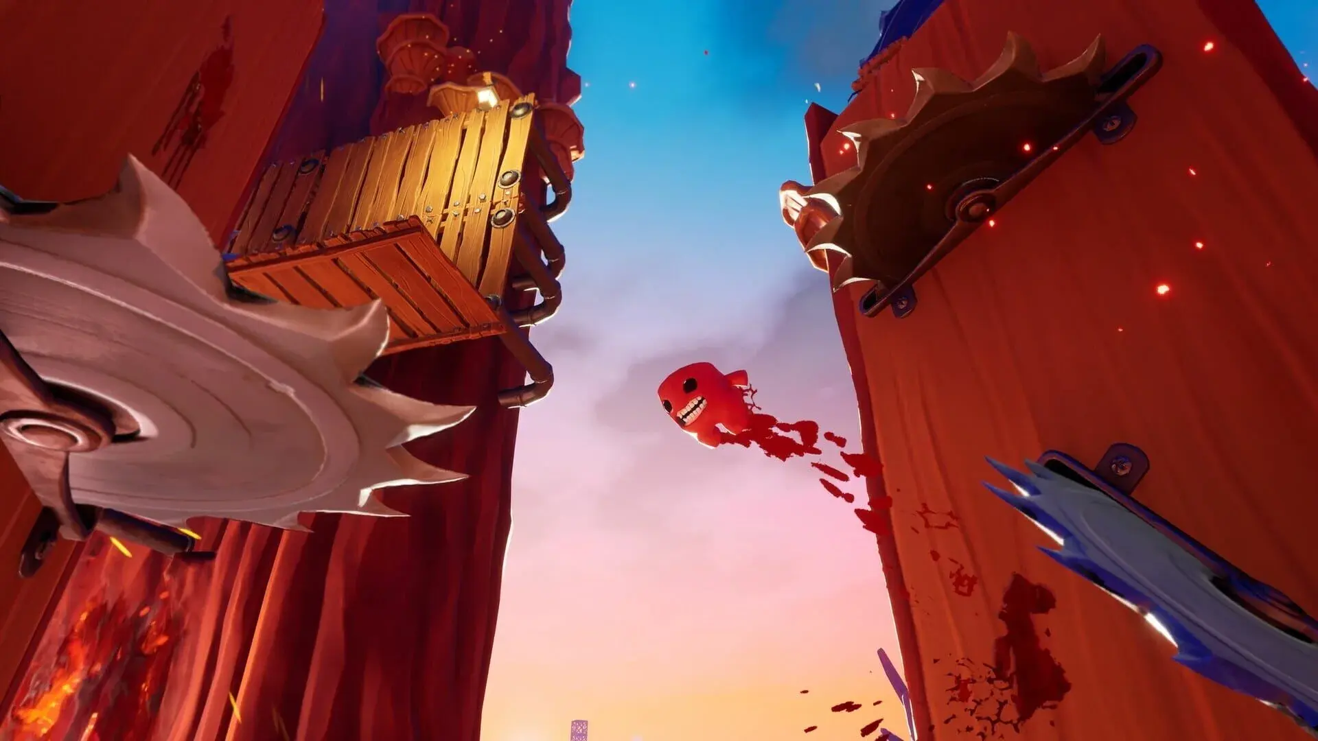 Super Meat Boy 3D (Switch) - główny screenshot z gry