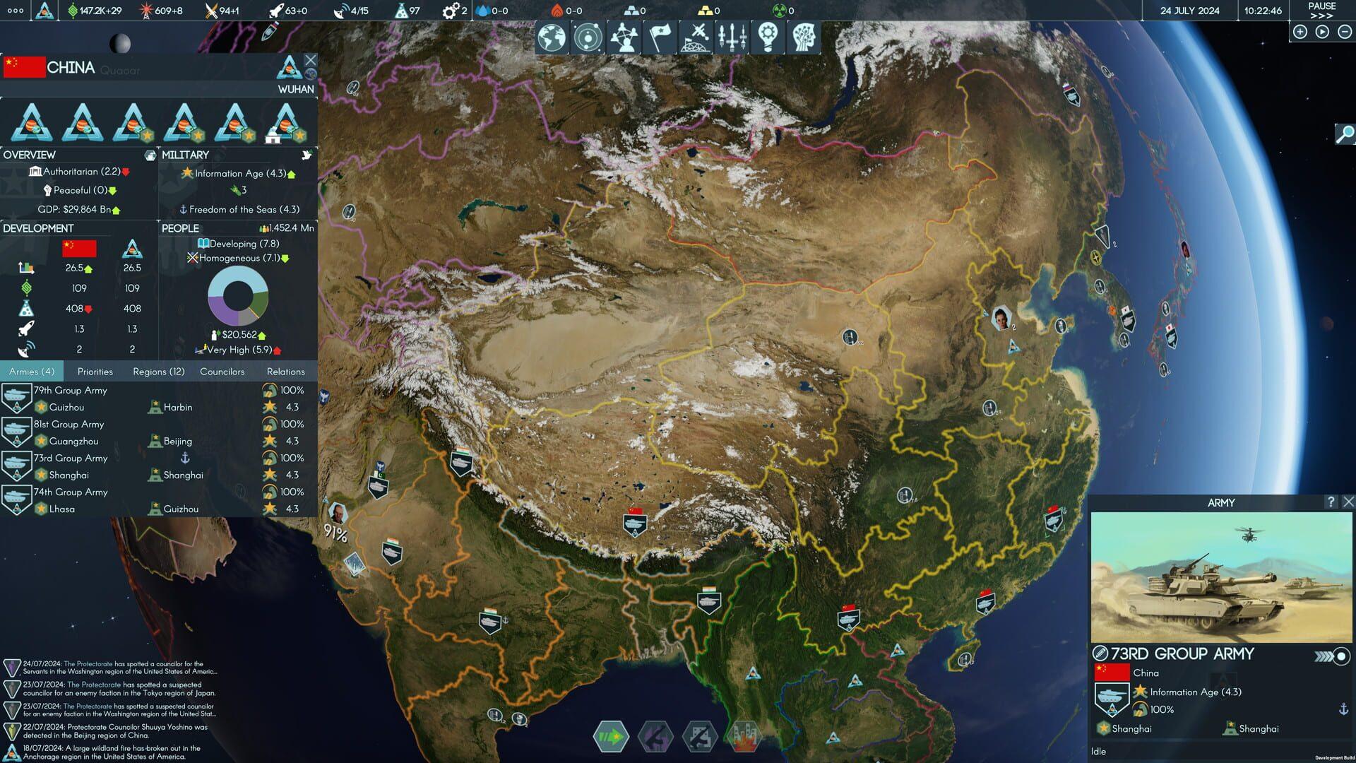 Terra Invicta - główny screenshot z gry