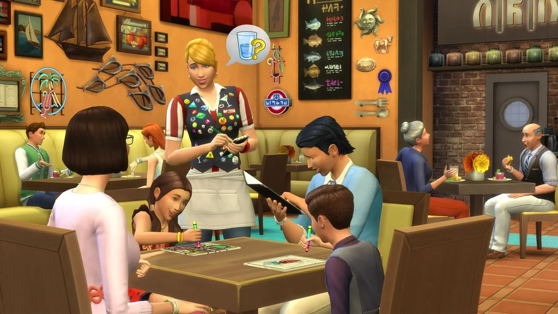 The Sims 4: Dine Out - świat gry, lokacja