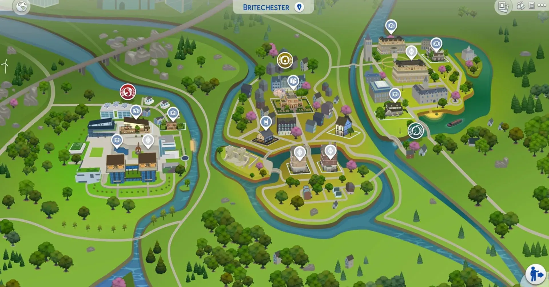 The Sims 4: Discover University - świat gry, lokacja