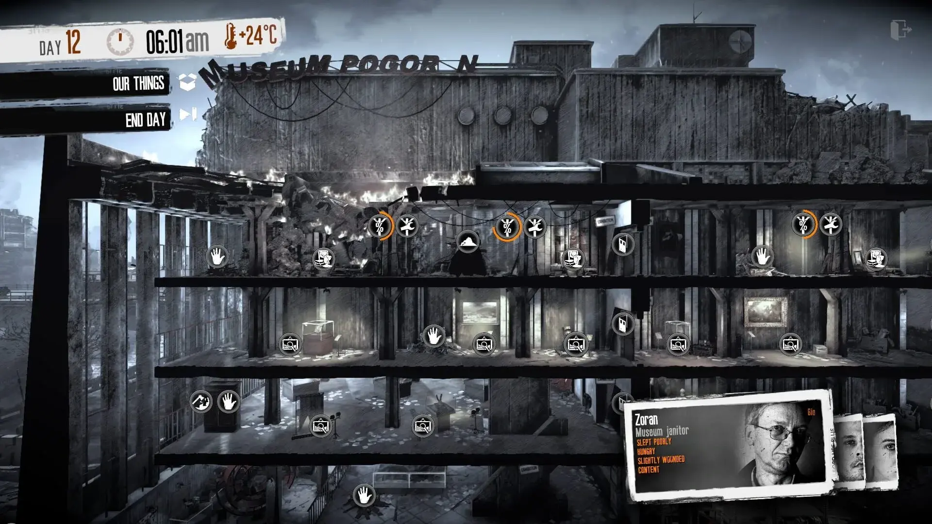 This War of Mine: Stories - Fading Embers - akcja w grze