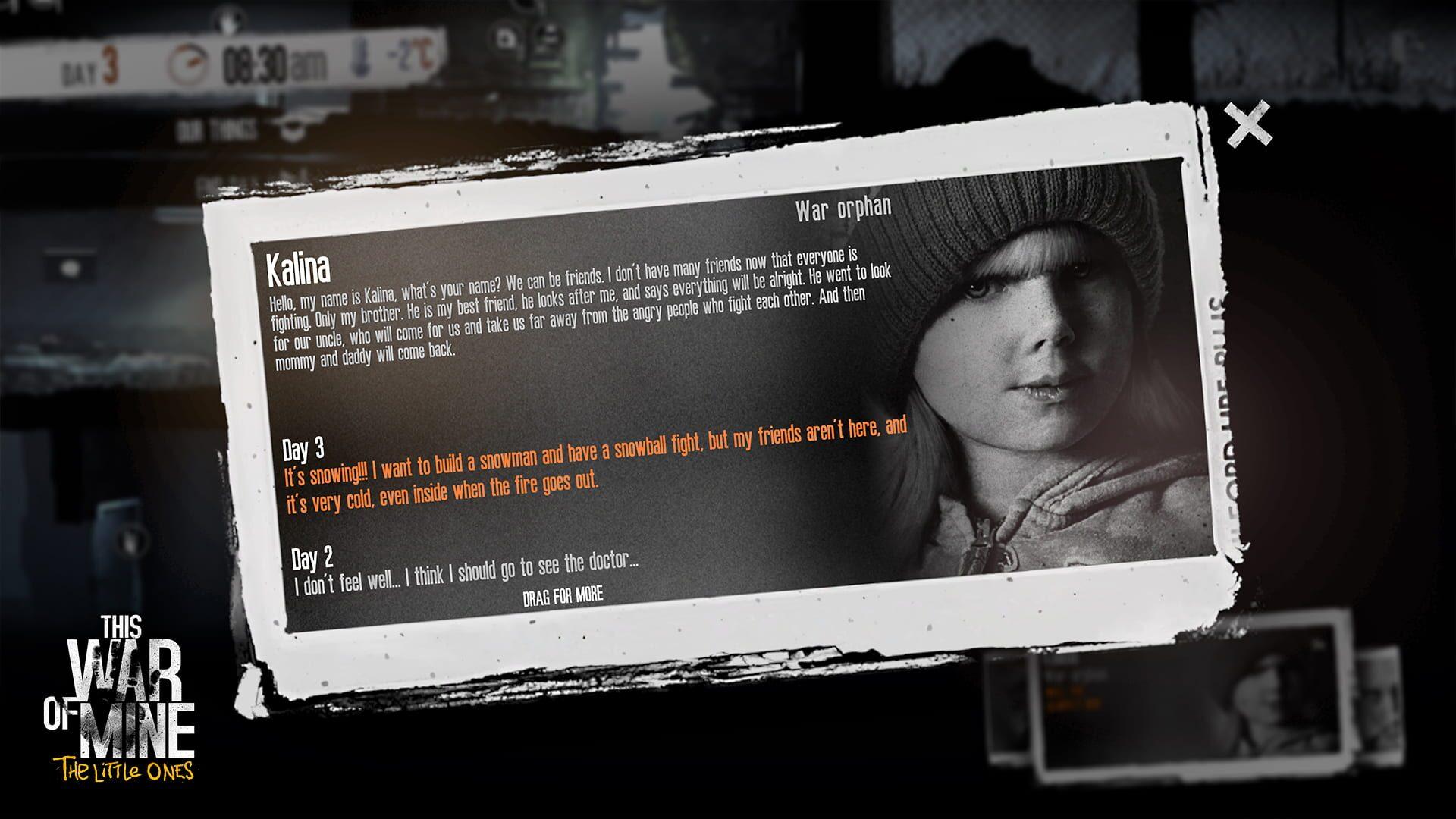 This War of Mine: The Little Ones - gameplay screenshot