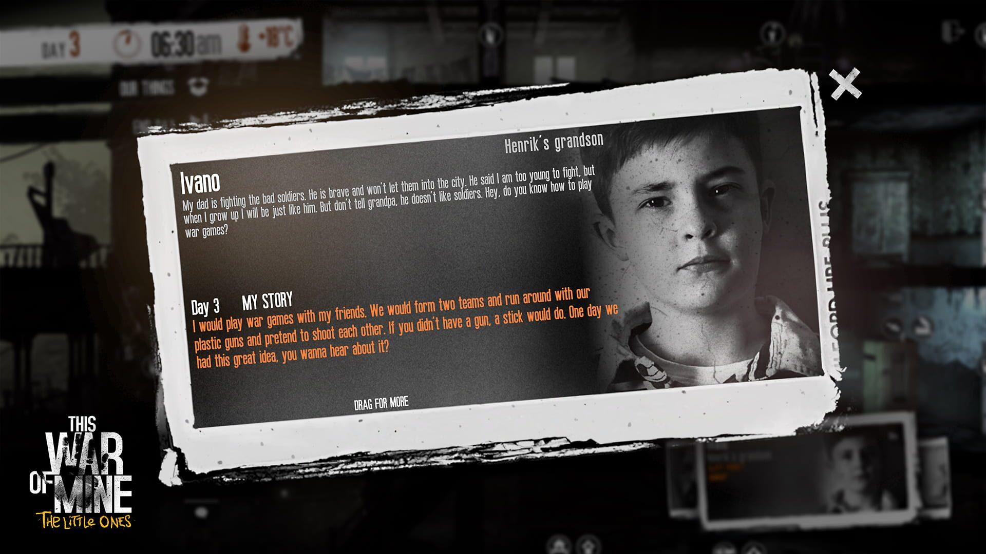 This War of Mine: The Little Ones - akcja w grze