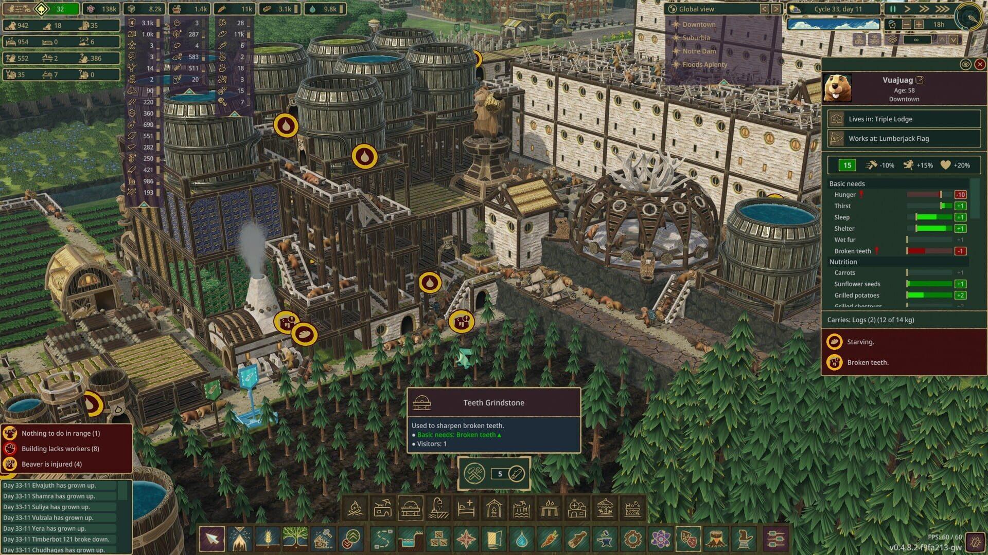 Timberborn - główny screenshot z gry