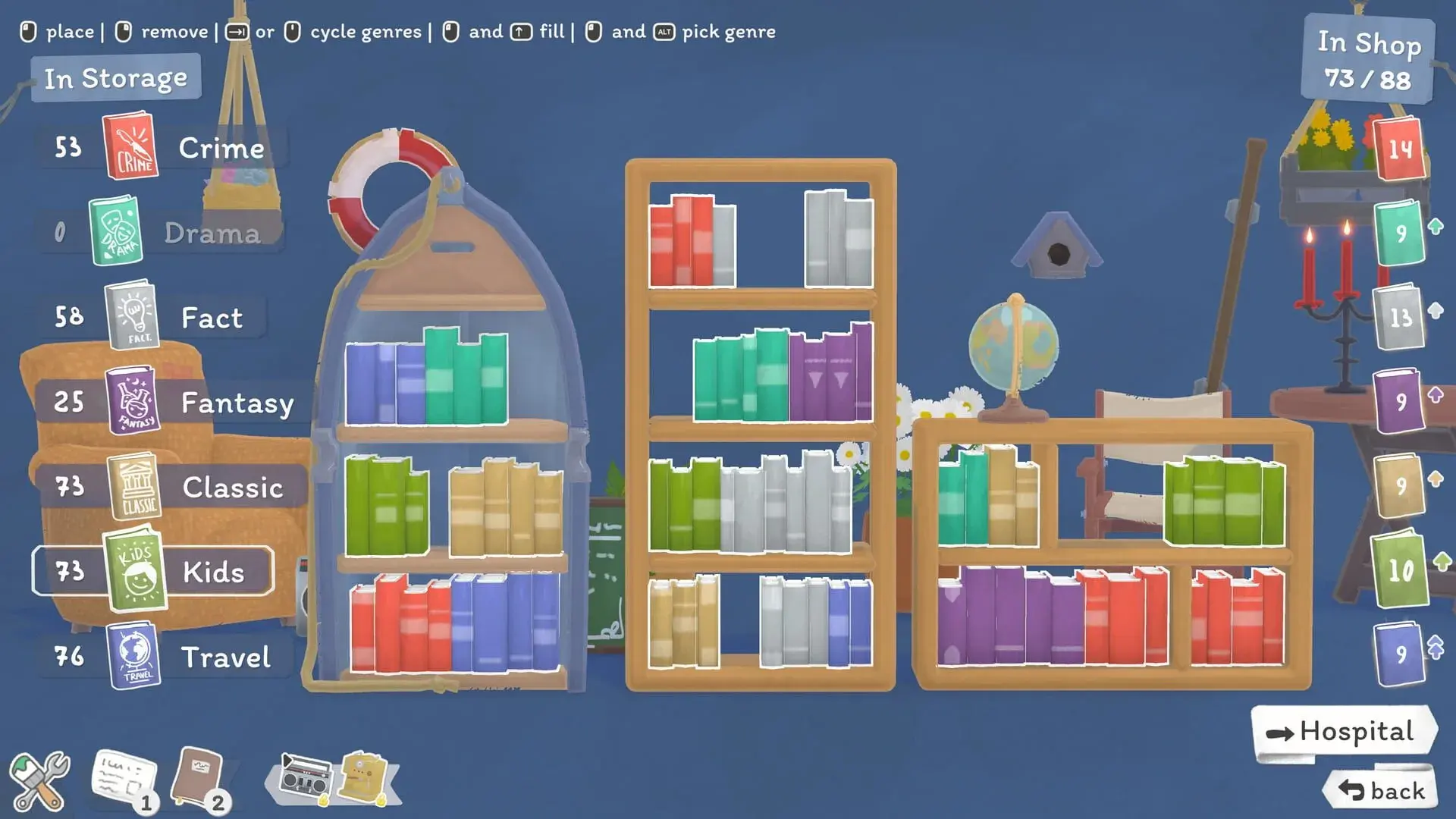 Tiny Bookshop (Switch) - główny screenshot z gry