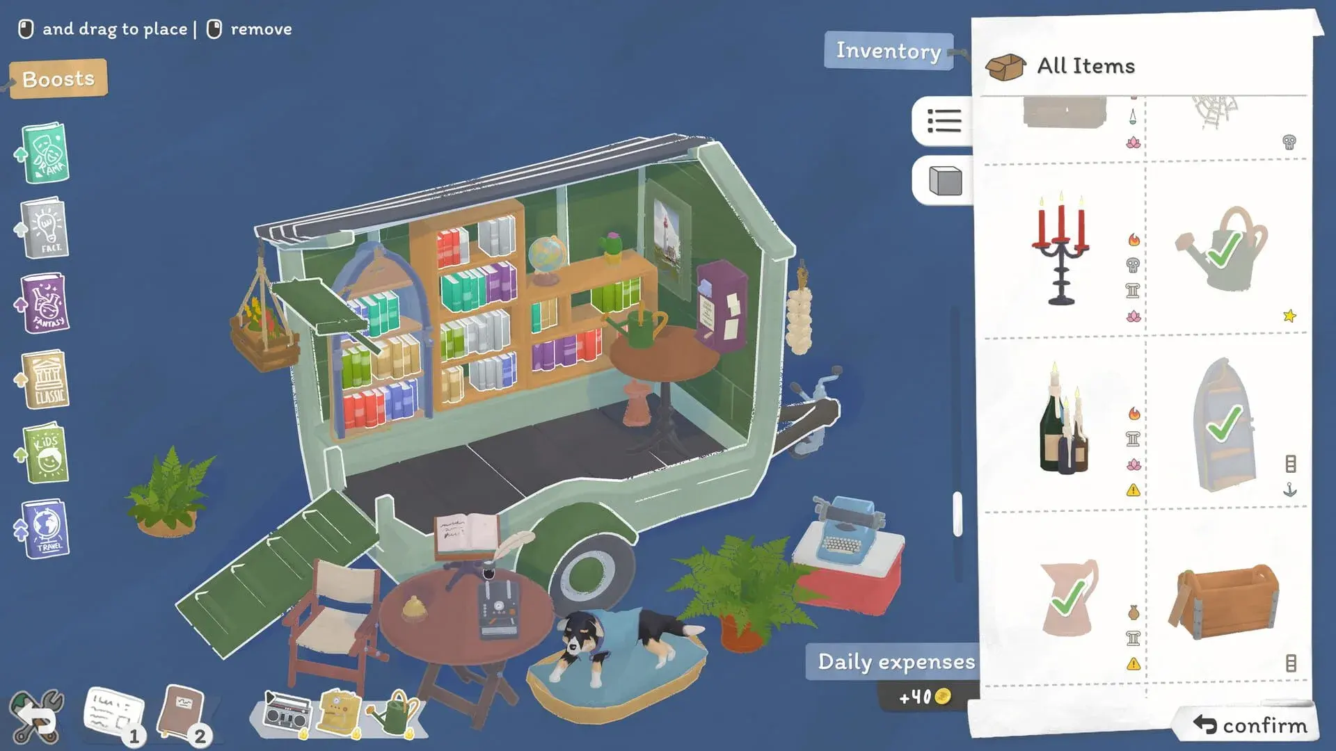 Tiny Bookshop (Switch) - świat gry, lokacja