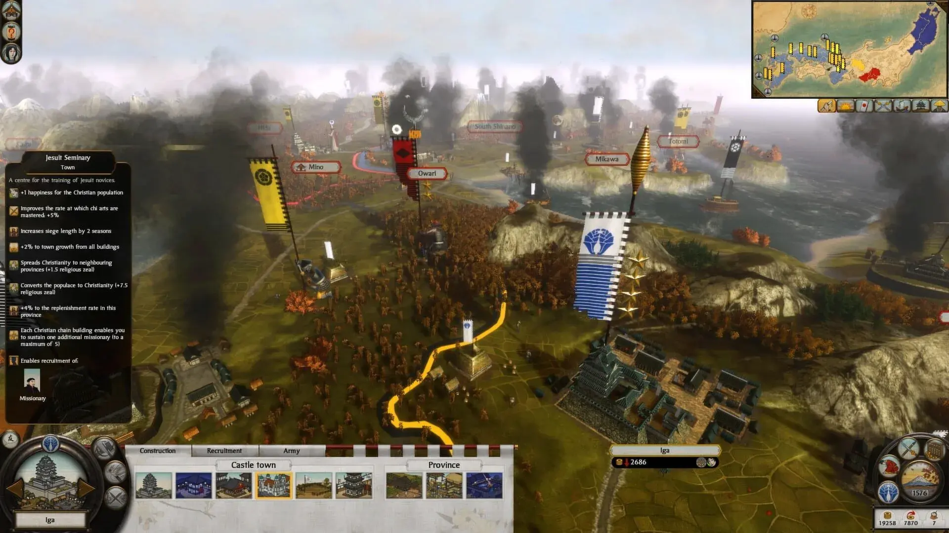 Total War: Shogun 2 - Otomo Clan Pack DLC - akcja w grze