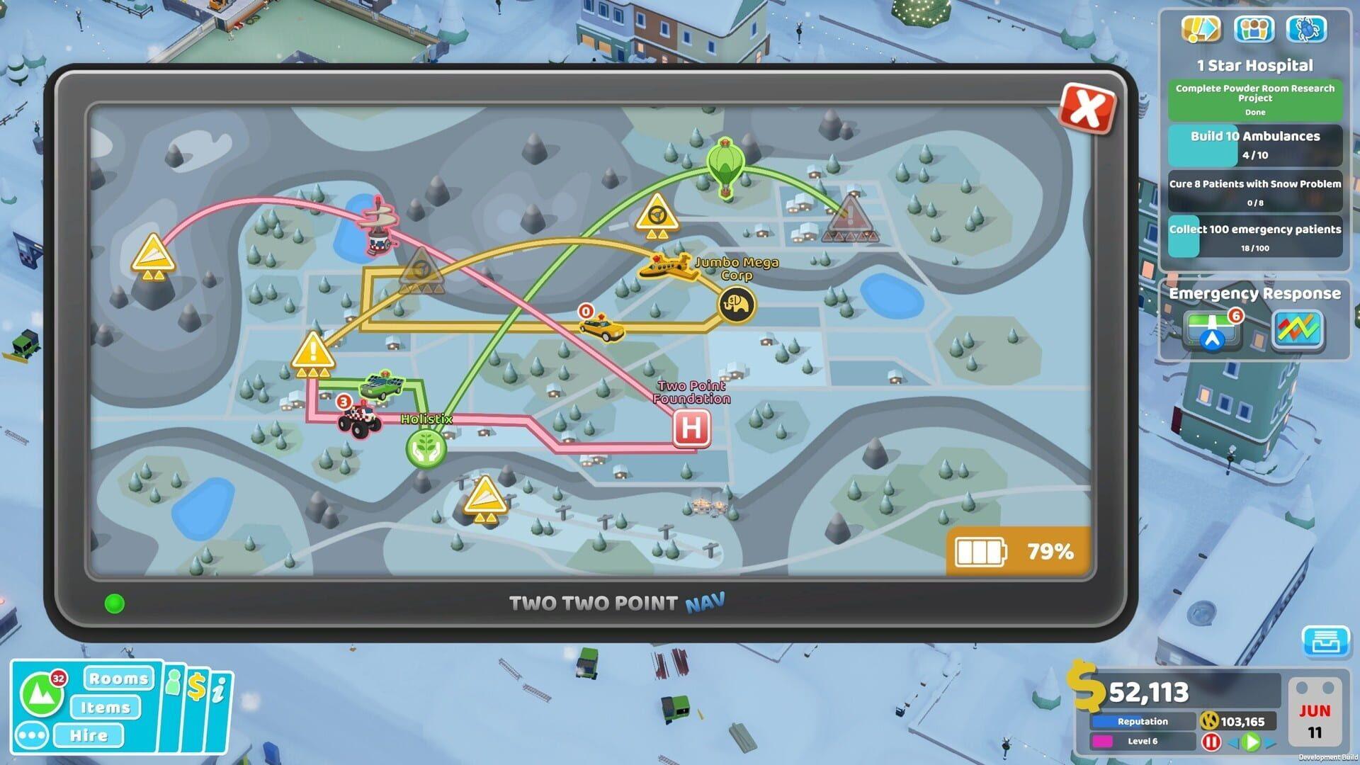 Two Point Hospital: Speedy Recovery - świat gry, lokacja